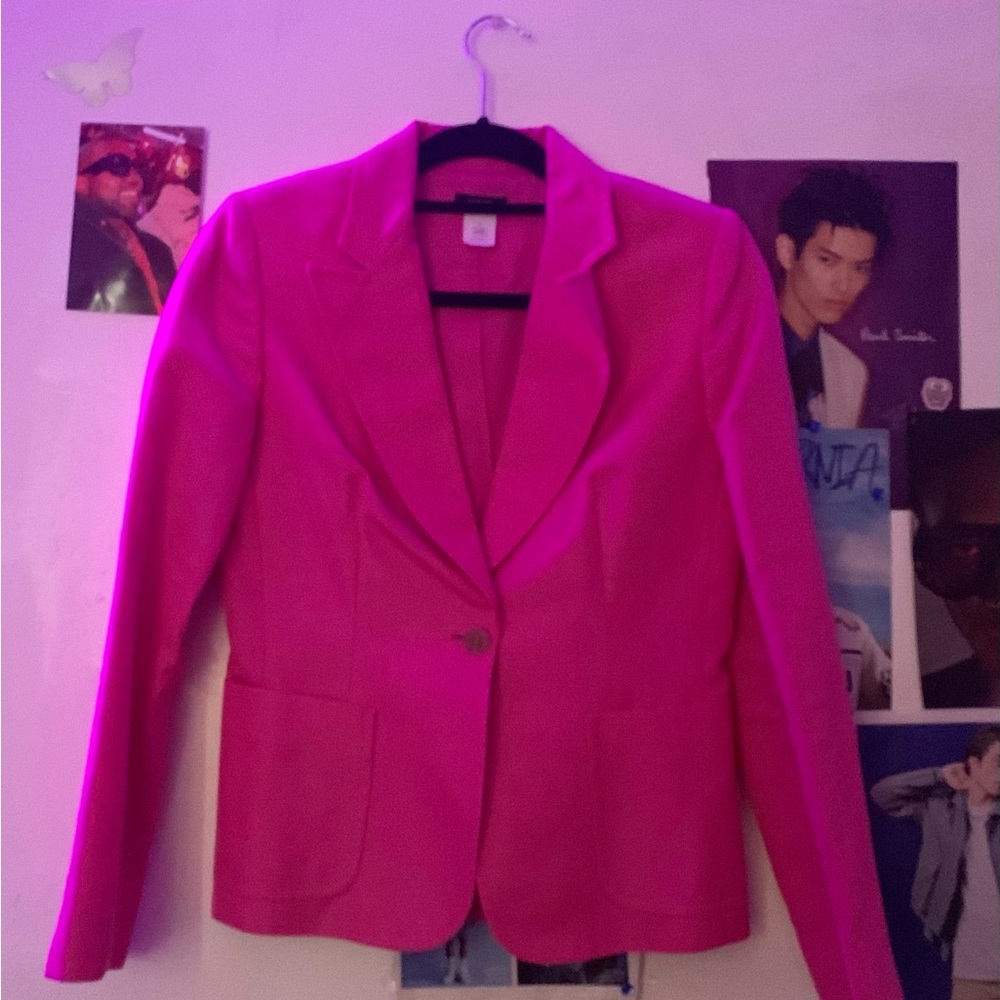 J.CREW hot pink blazer size 2